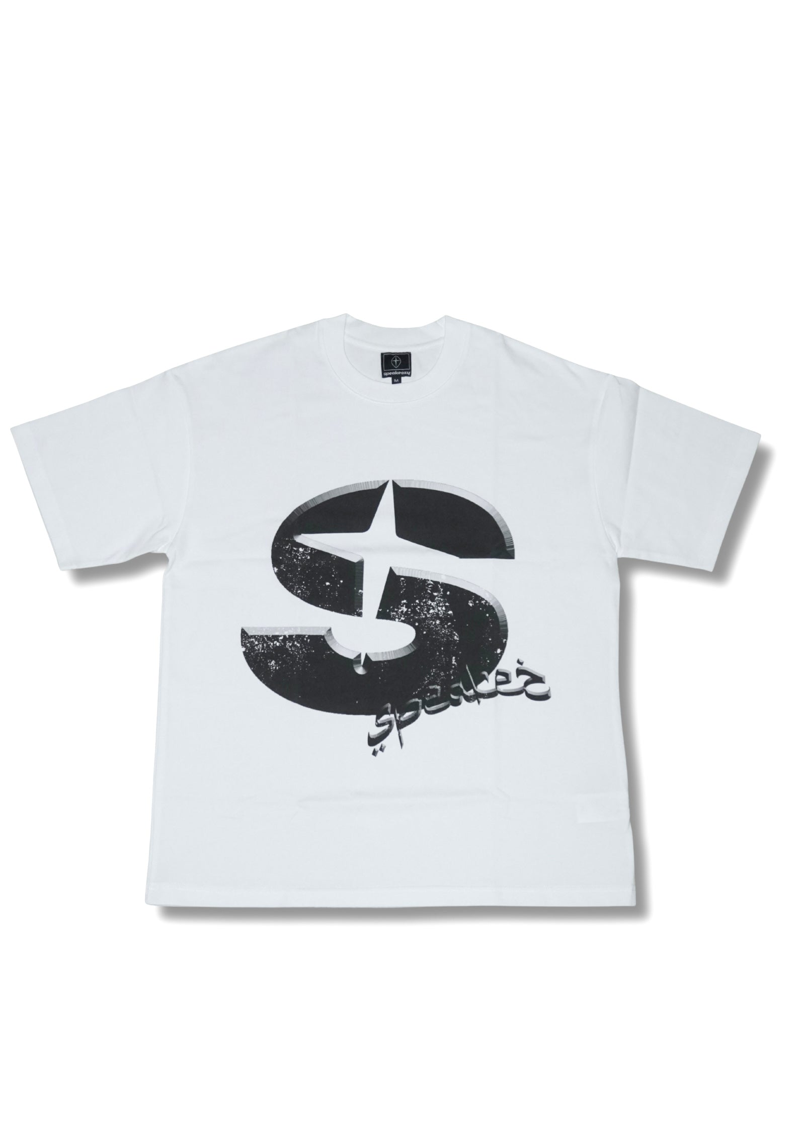 beveled graphic oversized tee