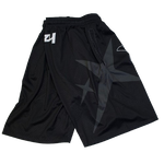BLACK STAR MESH SHORTS
