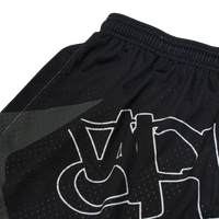 BLACK STAR MESH SHORTS