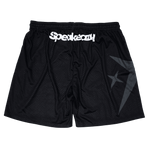 BLACK STAR MESH SHORTS