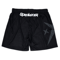BLACK STAR MESH SHORTS