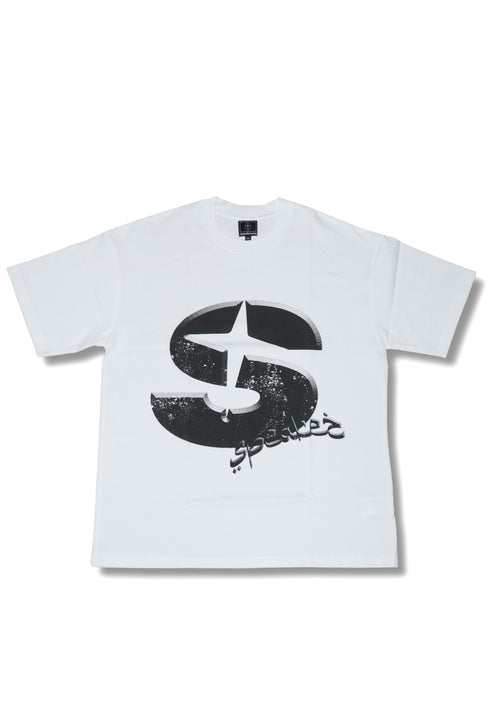 beveled graphic oversized tee